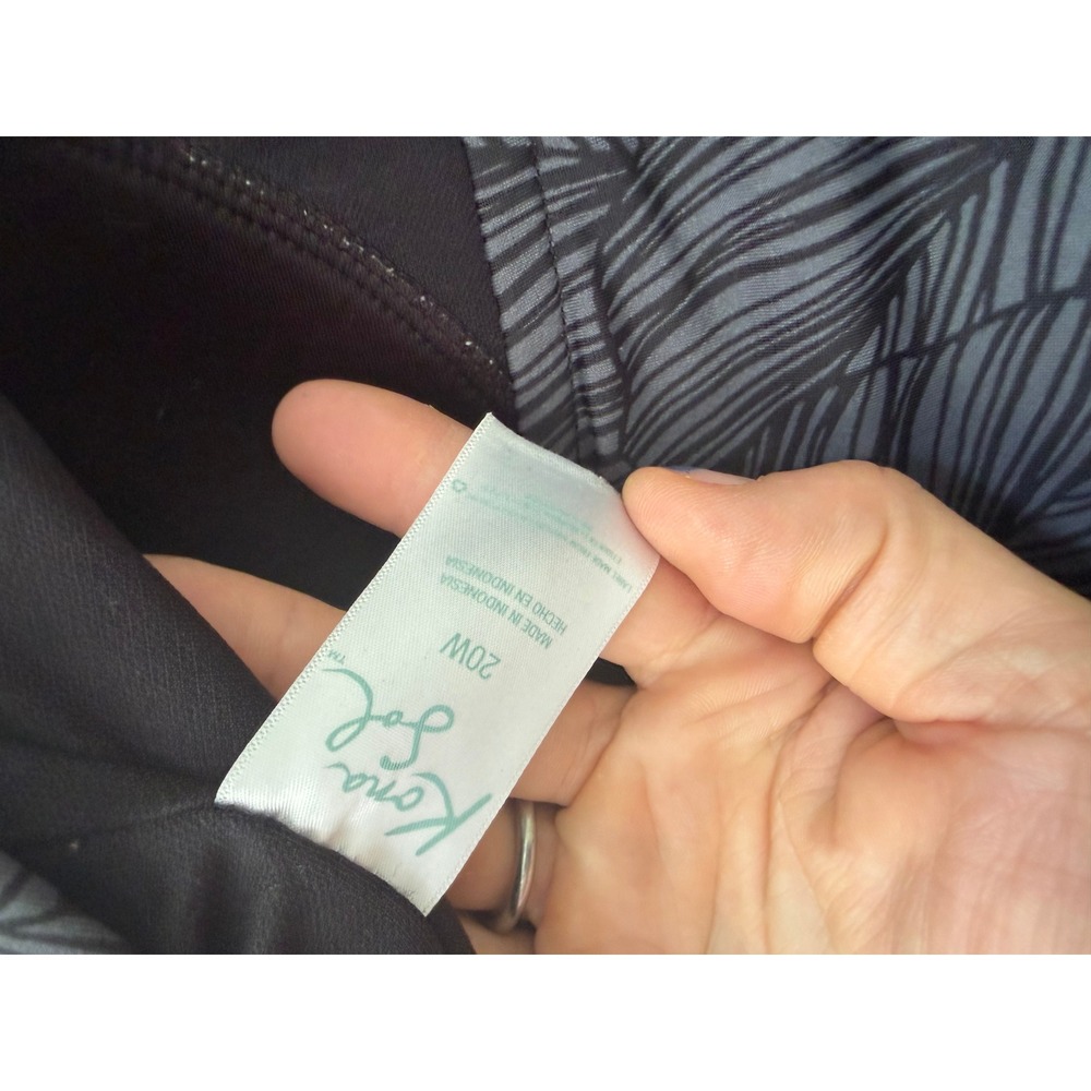 End of Summer Sale Kona Sol Tankini Top Racerback Built-in Bra Size 20W - Picture 5 of 7